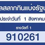 ผลตรวจสลากกินแบ่งรัฐบาล 1 กุมภาพันธ์ 2564